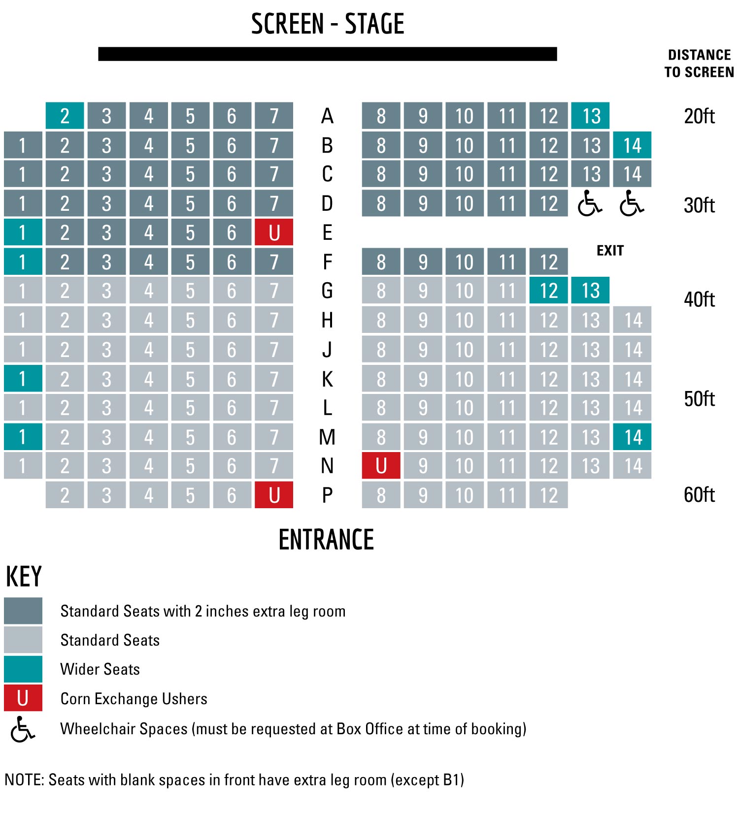 Corn Exchange Seating Plan
